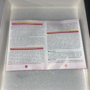 Colorful led beauty mask